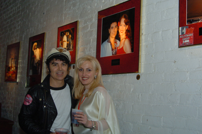With Johnny Angel in front of his Portrait #18
