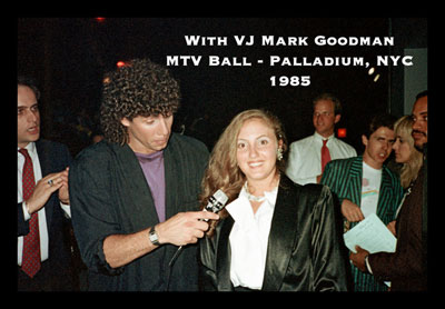 With VJ Mark Goodman MTV Ball – Palladium, NYC 1985