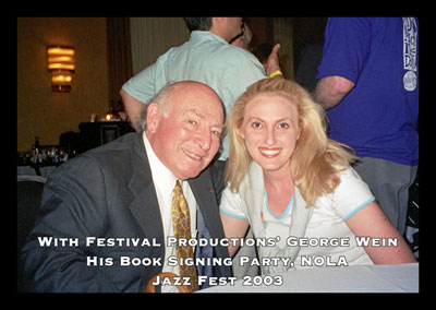With Festival Productions’ George Wein His Book Signing Party, NOLA Jazz Fest 2003
