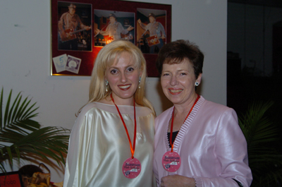 With Mom Michelle in front of Portrait #2 Bo Diddley