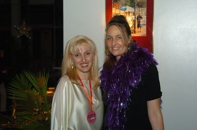 With Kelly Jean Sherman Larguia in front of Portrait #3 Tuba Fats, one of her favorite musicians
