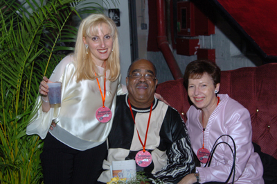 With House of Blues’ Dwight Payne and Mom Michelle in our VIP booth
