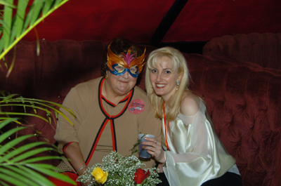 With Mrs. Jackie Toledano in our VIP booth