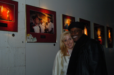 With Henri Smith in front of his Portrait #28